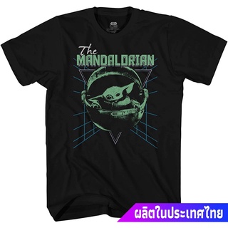 เสื้อยืดเด็กชาย STAR WARS Grogu Float Child Yoda Mandalorian Adult Tee Graphic T-Shirt For Men Tshirt discount Star Wars