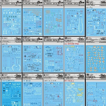 DL DALIN Water Slide Decal 158 MG Nu Hi Nu 00Q GN4 JUSTICE UNICORN DYNAMES RX78