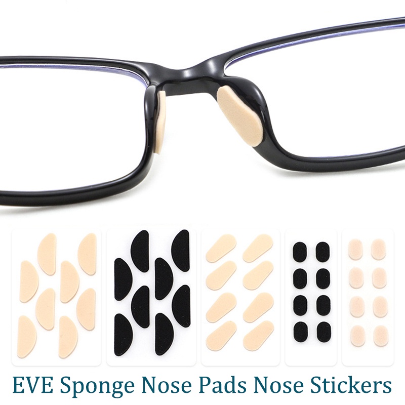 Eve แผ่นจมูกฟองน้ํา สติ๊กเกอร์ติดจมูก แว่นตา กีฬากลางแจ้ง แผ่นกันลื่นแบบนุ่ม