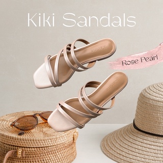 KARINE Kiki Sandals รองเท้าแตะรุ่นใหม่ รุ่นกีกี้ ใส่สบาย ทนทาน ทำจากหนังไมโครไฟเบอร์ทั้งคู่