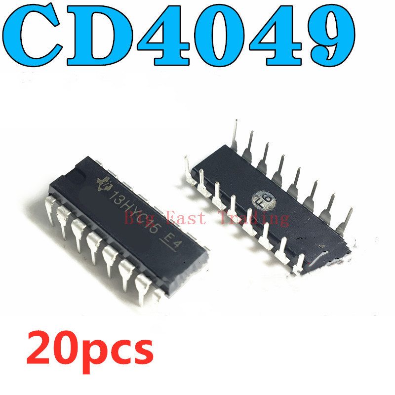 20ชิ้น cd4049ube cd4049 dip16 dip cd4049be รับประกันคุณภาพ