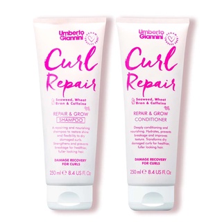 พร้อมส่ง ของแท้ Umberto Giannini Curl Repair and Grow Shampoo &amp; Conditioner (2 x250ml)