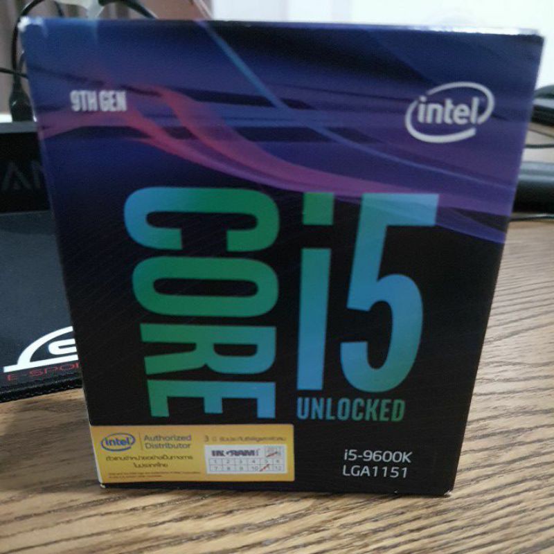 CPU I5 9600K มือสอง ประกันศูนย์ถึง 11/2021