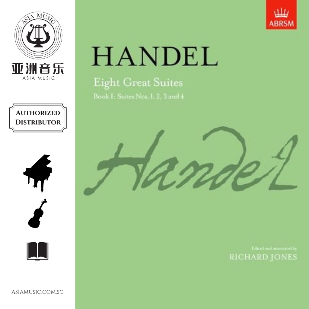 AUTHORZED DISTRIBUTOR - ABRSM HANDEL EIGHT GREAT SUITES BOOK 1