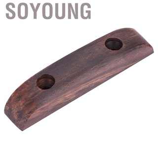 Soyoung 1 x Thumb / Finger Rest For Precision Jazz Bass Guitars Install Screws Red Brown