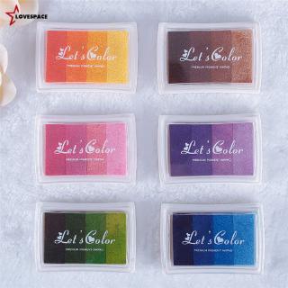 VA|Colorful Children DIY Craft Color ink Pad Stamp Scrapbooking Drawing Decoration