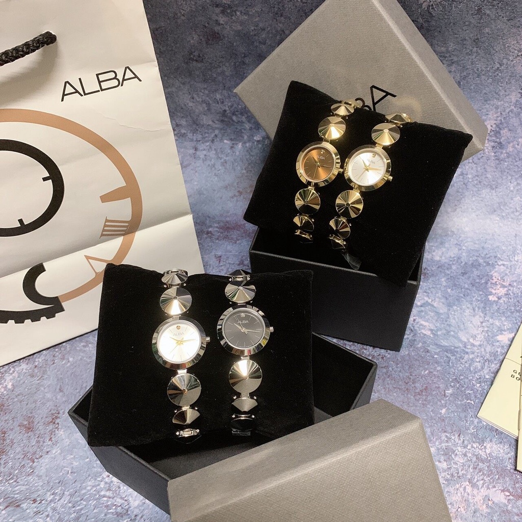 นาฬิกา ไซโก Watch Seiko ALBA  Prestige รุ่น AH8365X1,AH8365X1,AH8462X1,AH8360X1 มีวันที่ Quartz 3เข็ม
