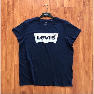 ⏸LEVIS WOMENS CLASSIC LOGO PERFECT TEE SHIRT เสื้อยืดคอกมแขนสั้น