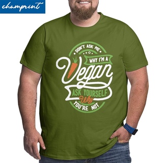 เสื้อยืดผ้าฝ้ายพิมพ์ลายขายดี เสื้อยืดลําลอง แขนสั้น คอกลม พิมพ์ลาย Vegetarianism Vegetarian สําหรับผู้ชาย