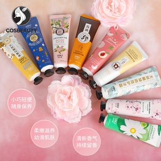 COSBEAUTY ครีมทามือนมแพะครีมทามือ 30g ครีมทามือน้ำมันม้าฤดูใบไม้ร่วงและฤดูหนาวให้ความชุ่มชื้น