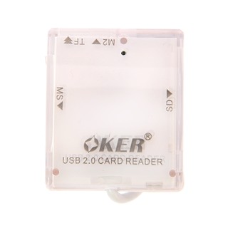 Ext. Card Reader All in 1 "OKER" (C-1924) White