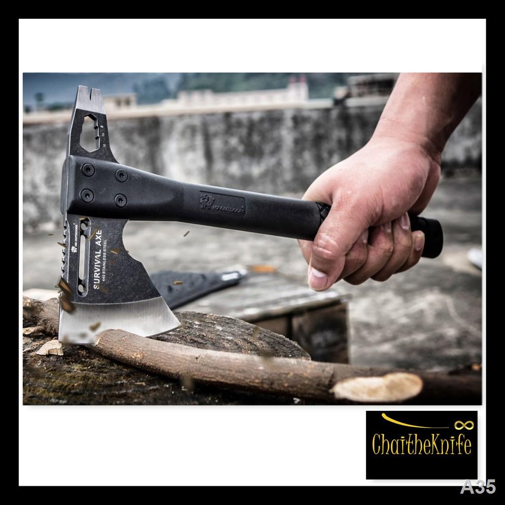 ขวานอเนกประสงค์ xiaomi mijia HX outdoors ใบมีดยาว 7.9 cm จับถนัดมือ Xiami Mijia utility axe, Chop wood, remove nail