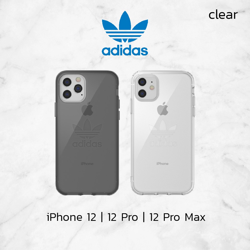 Adidas Protective Clear Case For Iphone 12 Mini 12 12 Pro 12 Pro Max Shopee Thailand