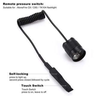 Alonefire TK104 XM-L2 ไฟฉาย LED ซูมได้ กันน้ํา สําหรับตั้งแคมป์กลางแจ้ง