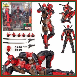 โมเดลฟิกเกอร์ Marvel X-MAN DeadPool Super Hero BJD Joints ขนาด 15 ซม. เคลื่อนไหวได้