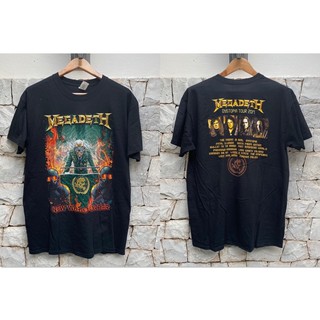 เสื้อวง MEGADETH TOUR 2017 รับประกันแท้ 100% นำเข้าจาก USAS-5XL