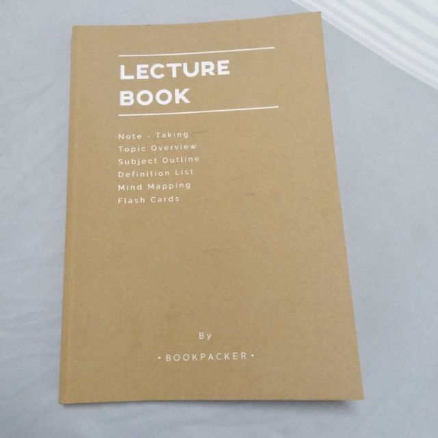 สมุดจดบันทึก​ Lecture​ book