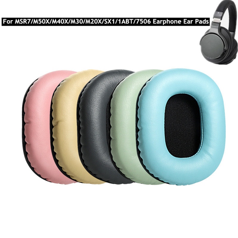 BTM หูฟัง Earmuffs แผ่นรองหูฟังสําหรับ MSR7 M50X M40 M20 อะไหล่หูฟัง
