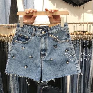 JH1786#ยีนส์ขาสั้นมีS-XL#jeans house