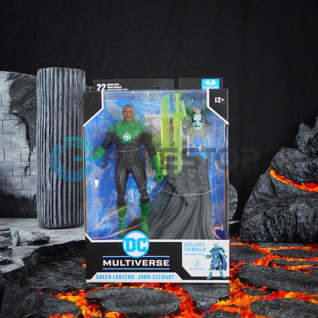 รุ ่ น DC Multiverse Green Lantern John Stewart Endless Winter Figure 18 ซม.Mccarlane American ของแท ้ DCMF63