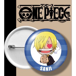 ONEPIECE BADGE เข็มกลัด วันพีช ซันจิ น้ำเงิน SANJI BLUE