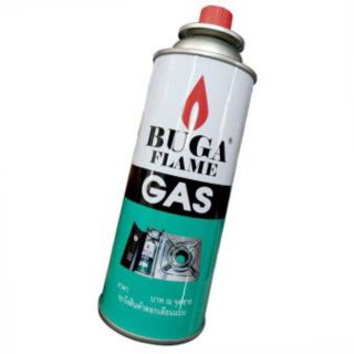 แก๊สกระป๋องใหญ่ BUGA GAS 375 ml (1กระป๋อง)ใช้ได้สำหรับเตาแก๊สพกพา และหัวพ่นแก๊สทุกรุ่น