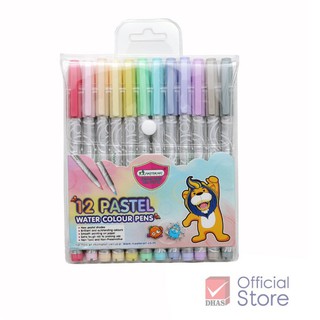 ปากกาสีเมจิก พาสเทล 12 สี - Master Art