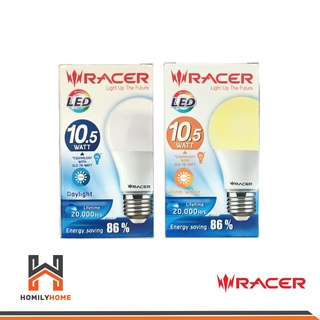 Racer หลอด KATIE LED A60 10.5W E27 แสงขาว DL แสงเหลือง WW หลอดไฟ หลอดไฟแอลอีดี เรเซอร์ หลอดไฟเรเซอร์ หลอดแอลอีดี