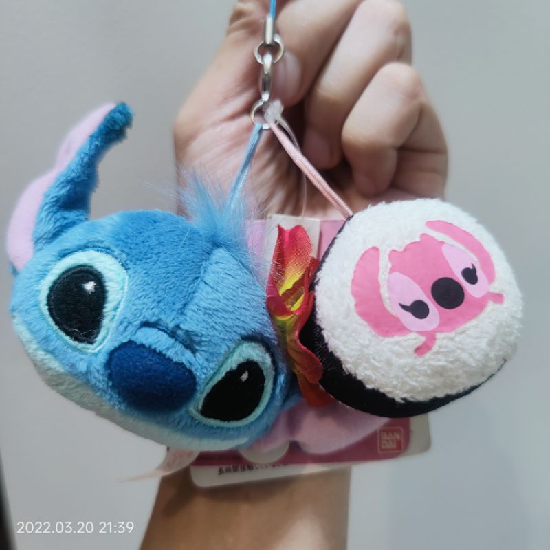 พวงกุญแจ ตุ๊กตา สติทช์ กับ แองเจิ้ล 1พวงมี2ตัวห้อย น่ารักมากๆ ลิขสิทธิ์แท้ Disney Sekiguchi Bandai ป้ายห้อย Stitch Angel