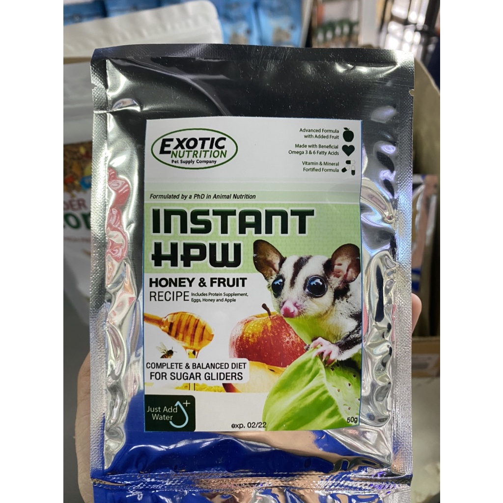 [แบ่งขาย] Exotic Nutrition ชูการ์ไกลเดอร์ รสน้ำผึ้งผลไม้ (30กรัม )