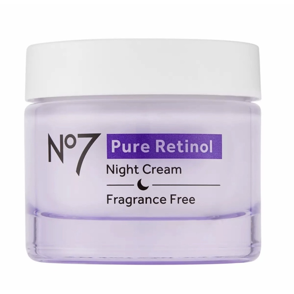 *SALE* No7 นัมเบอร์เซเว่น เพียว เรตินอล ไนท์ รีแพร์ ครีม 50มล. Exp29/07/27 ครีมบำรุงผิวสำหรับกลางคืน