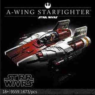 Mega Toys World บล็อกตัวต่อของเล่น LEJI 9559 - A-wing Starfighter ของเล่นเด็ก 18 + จำนวน 1673ชิ้น