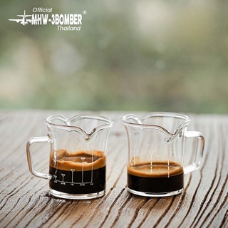 MHW-3BOMBER Double Spouts Cup แก้วตวงกาแฟปากคู่ ขนาด 80 ml.