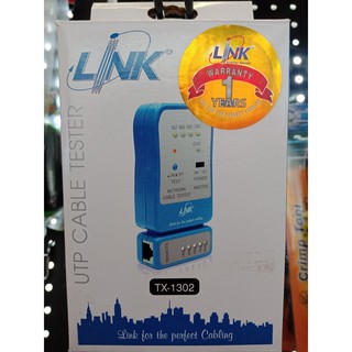 เครื่องทดสอบสายแลน Network Cable Testerรุ่นLINK TX-1302 UTP CABLE TESTERเครื่องทดสอบสายแลน