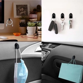 4PCS รถ Hook Organizer Dashboard Hook Auto Fastener คลิปสําหรับสาย Usb หูฟัง Key Storage Self กาว Wall Hook