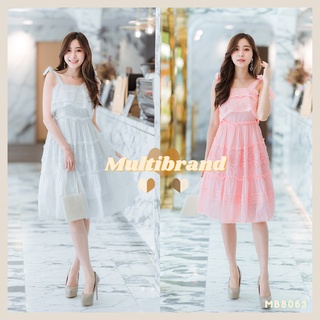 fairyangelstore - เดรสสายเดี่ยวเกาหลี(MB8063) #พร้อมส่ง #เดรสทำงาน #เดรสแฟชั่น #เดรสสวย #เดรสออกงาน #เดรสน่ารัก