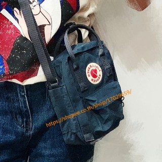 kanken สีน้ำเงินเข้ม sling bag shoulder bag กระเป๋าแขวน ของ 100% navy Blue fjallraven กระเป๋าแขวนสีฟ้า นาวิกโยธิน สลิง กระเป๋าสะพายกระเป๋าถือเป้