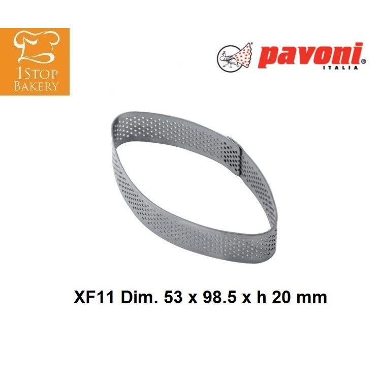 Pavoni XF11 Monoportion  microperforated 53x98.5 x H 20 mm./พิมพ์ทาร์ต