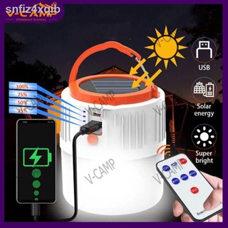 หลอดไฟพกพา ไฟโซล่า แคมป์ไฟ LED Solar Charging Light Energy-saving USB 42Lamp Bead Bulb Night Market Lamp Mobile Outdoor