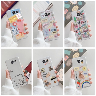 เคสโทรศัพท์มือถือ แบบซิลิโคน สำหรับ Samsung Galaxy A3 A5 A7 2016 2017