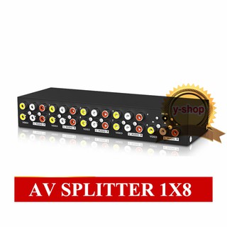 AV RCA video  splitter 1x8