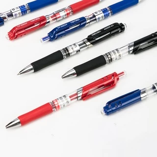 ปากกาหมึกเจล 0.5 มม. สีดําสีแดงสีน้ําเงินสําหรับใช้ในสํานักงานโรงเรียน