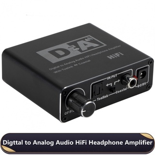 อะแดปเตอร์แปลงเสียงดิจิทัล เป็นอะนาล็อก HIFI DAC แอมป์ถอดรหัส 3.5 มม. AUX RCA Toslink เอาท์พุตโคแอ็กเชียล ออปติคอล DAC 24bit