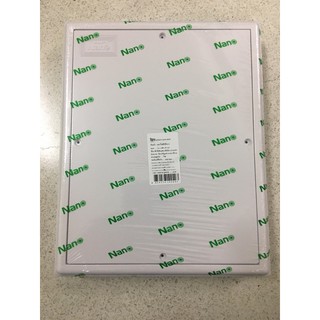 แผงพลาสติก แผงไฟพลาสติก NANO-303 ขนาด 8x10 สีขาว