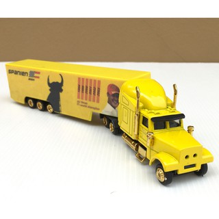 1/87 Trailer Ad Truck รุ่น American Truck Michael Schumacker F1 Champion 2004 Spain สีเหลือง (ยาว 23 cm)