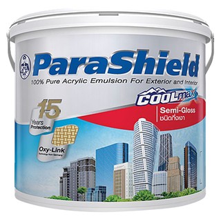 สีน้ำทาภายนอก Parashield Coolmax BASE B กึ่งเงา 2.5 แกลลอน ทางเลือกใหม่ของสีกันร้อนและสีกันน้ำ ด้วยการผสมผสานระหว่าง คูล