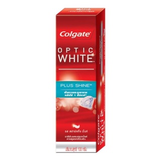 ยาสีฟัน คอลเกต อ๊อฟติค ไวท์ พลัส ชายน์ ยาสีฟันเพื่อฟัน100 กรัม Colgate Optic