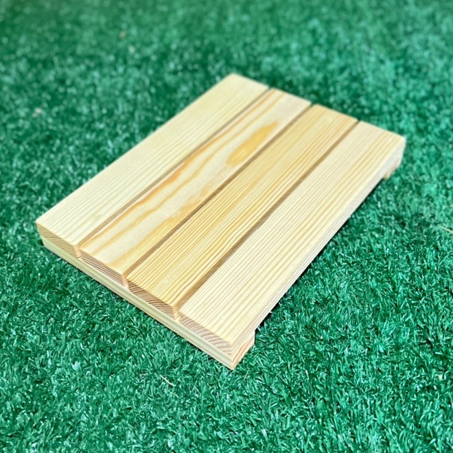 BS21-1 ไม้พาเลท รองกระถางต้นไม้ แบบซี่ ต้นกระบองเพชร ต้นไม้ด่าง สิ่งของโชว์ต่างๆ ขนาดกxยxส15x20x2.4cm. - รูปที่ 4