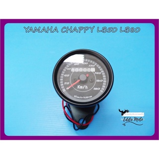 YAMAHA CHAPPY LB50 LB80 SPEEDOMETER "BLACK"  // เรือนไมล์ มาตรวัดความเร็ว แบบอนาล็อก สีดำ สินค้าคุณภาพดี