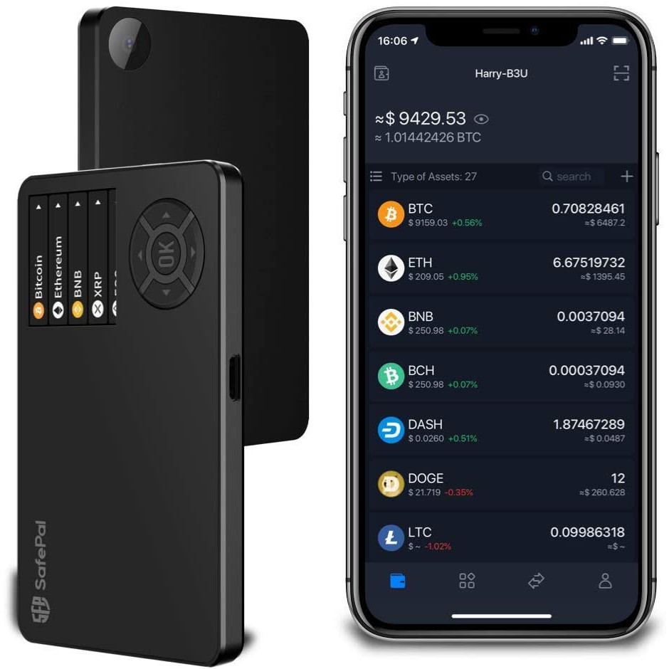SafePal S1 กระเป๋าฮาร์ดแวร์เก็บ bitcoin hardware wallet (ของแท้ 100% รับประกัน 1ปี)